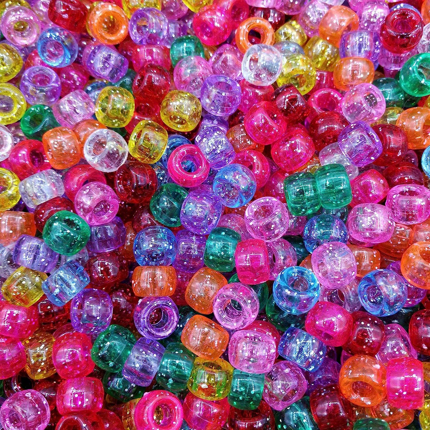 

500 Pieces 6x9mm Mix Plastic Pony - Diy & Jewelry Supplies