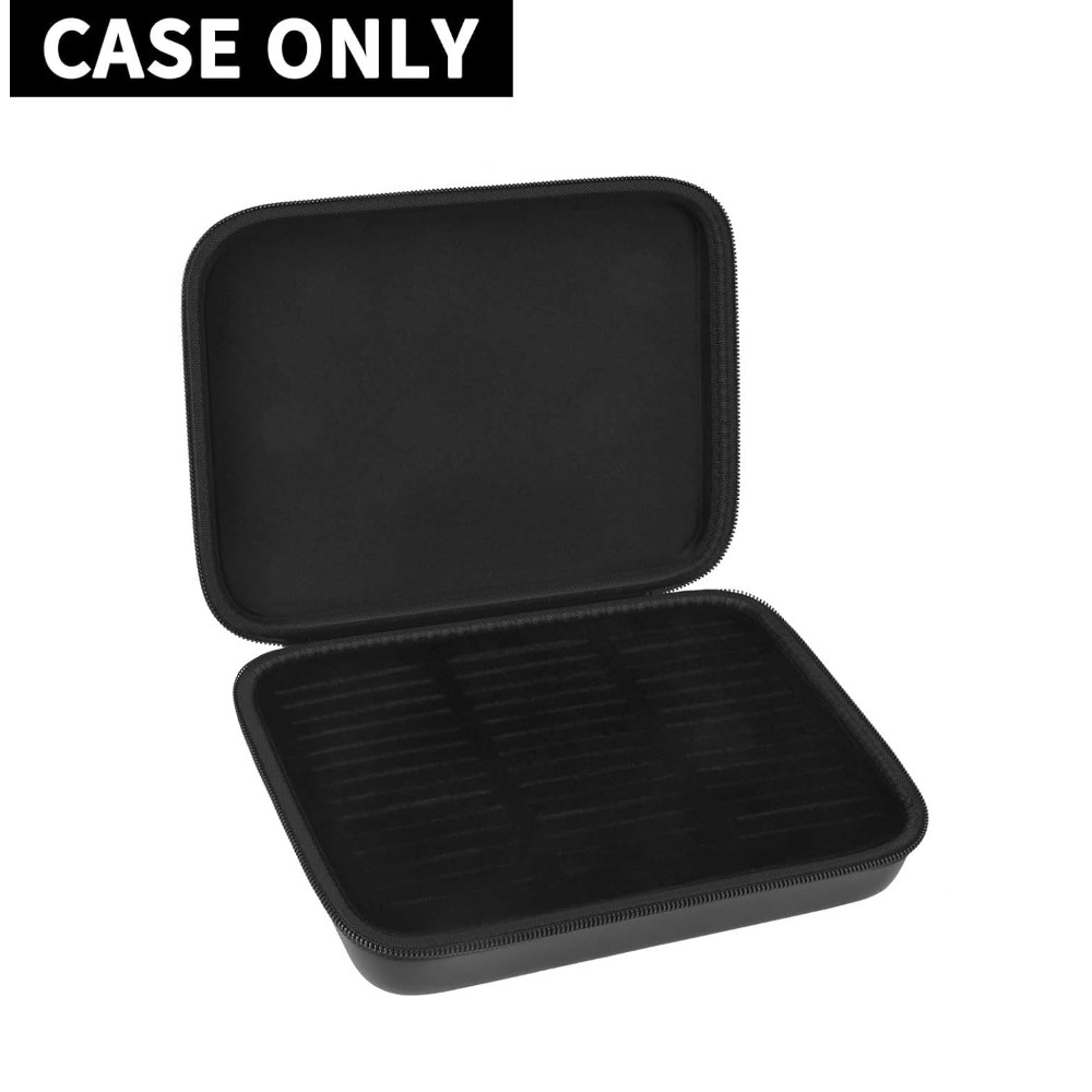 TEMU Eva Material Ring Organizer Storage Case - 42-slot Jewelry Display Box For Rings, Earrings, Brooches, Cufflinks - Fits 50+ Rings Showcase Holder