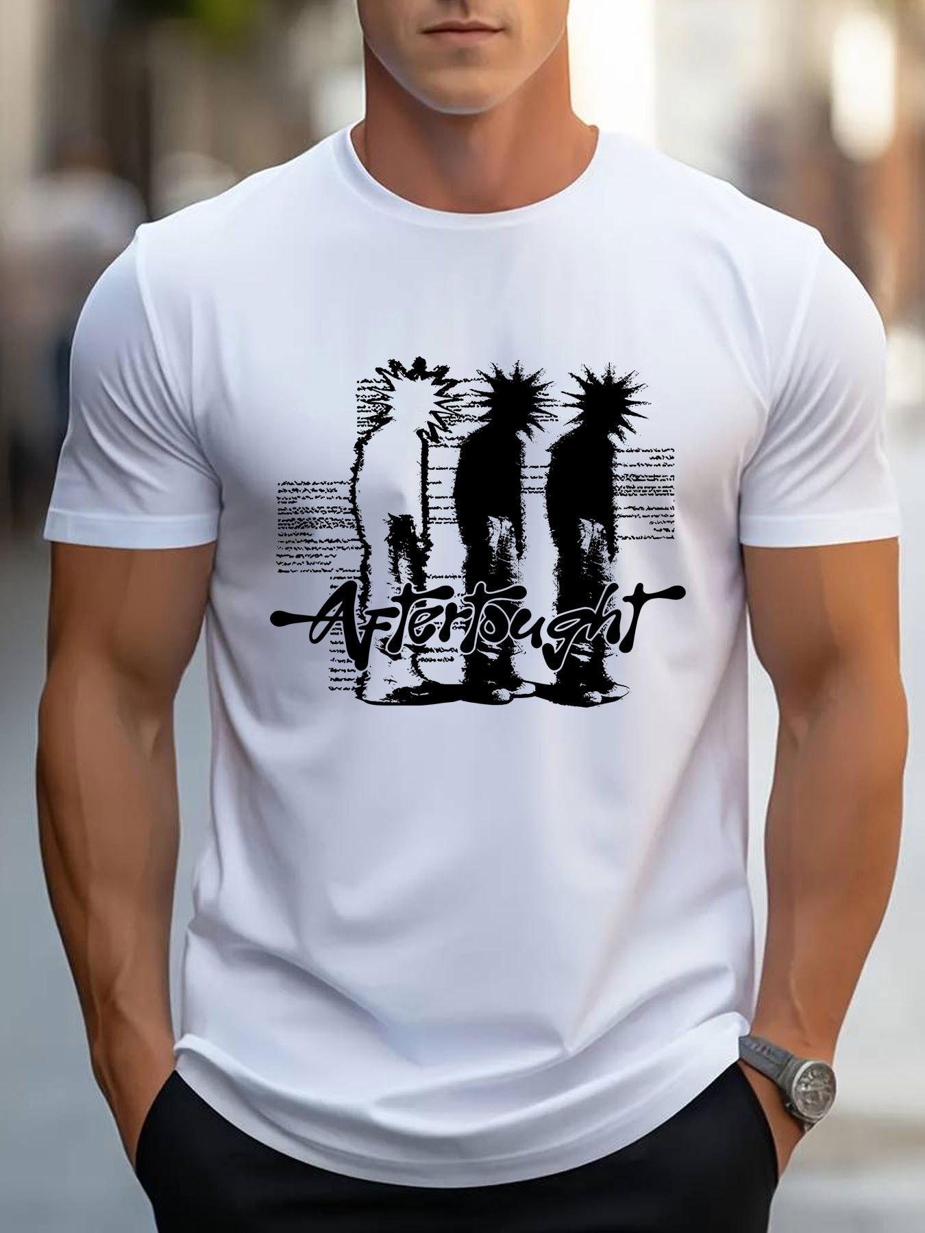 Tee Shirt Motif Marinière Manches Courtes Mauricio Homme BLAGGIO à