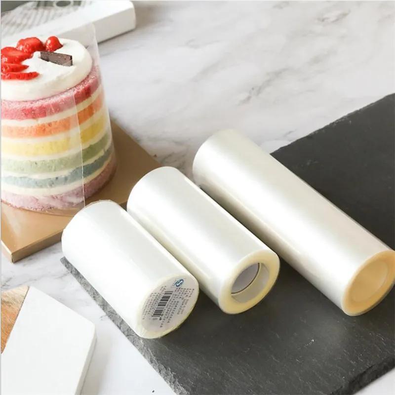 reusable   collar roll transparent acetate chocolate candy baking film latch closure cake carriers freezer safe 8cm x 10m 10cm x 10m details 2