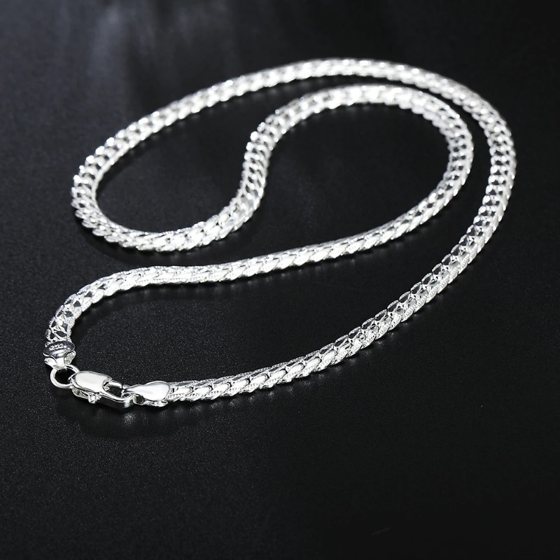 

Elegant 20-inch 925 Sterling Silvery Necklace Chain - Ideal For , Weddings & Engagements