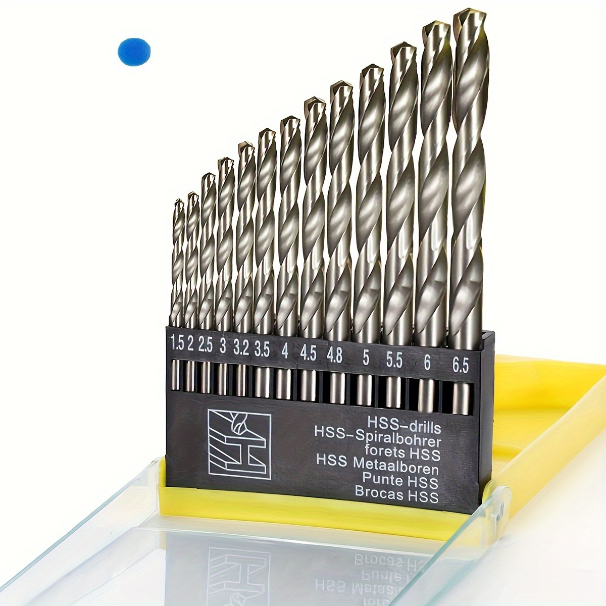 TEMU 13 Pcs Metric Cobalt Twist Drill Bits For Stainless Steel And Hard Metal (1.5mm-6.5mm)