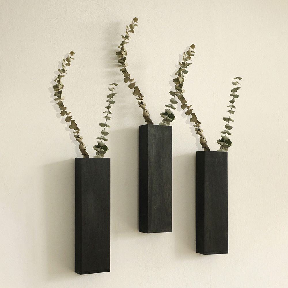 

Boho Style Wall Planters: Indoor Wooden Vases For Dried Flowers And Faux Greenery - Suitable For Bedroom, Living Room, And Modern Farmhouse Decor