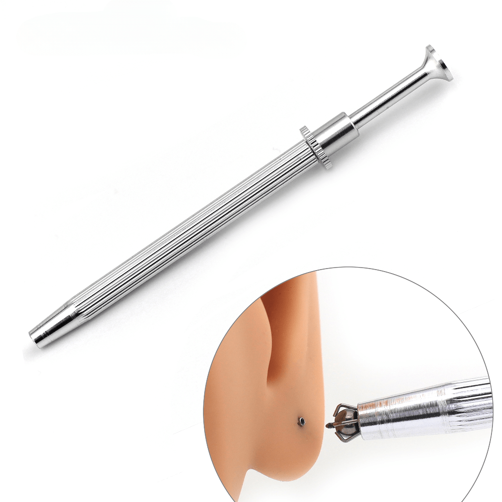 

1pc Y2k Claw Clip, Ear Stud Lip Stud Wear Tool, Portable Clip, Screw Ball Grabber, Aluminum Alloy