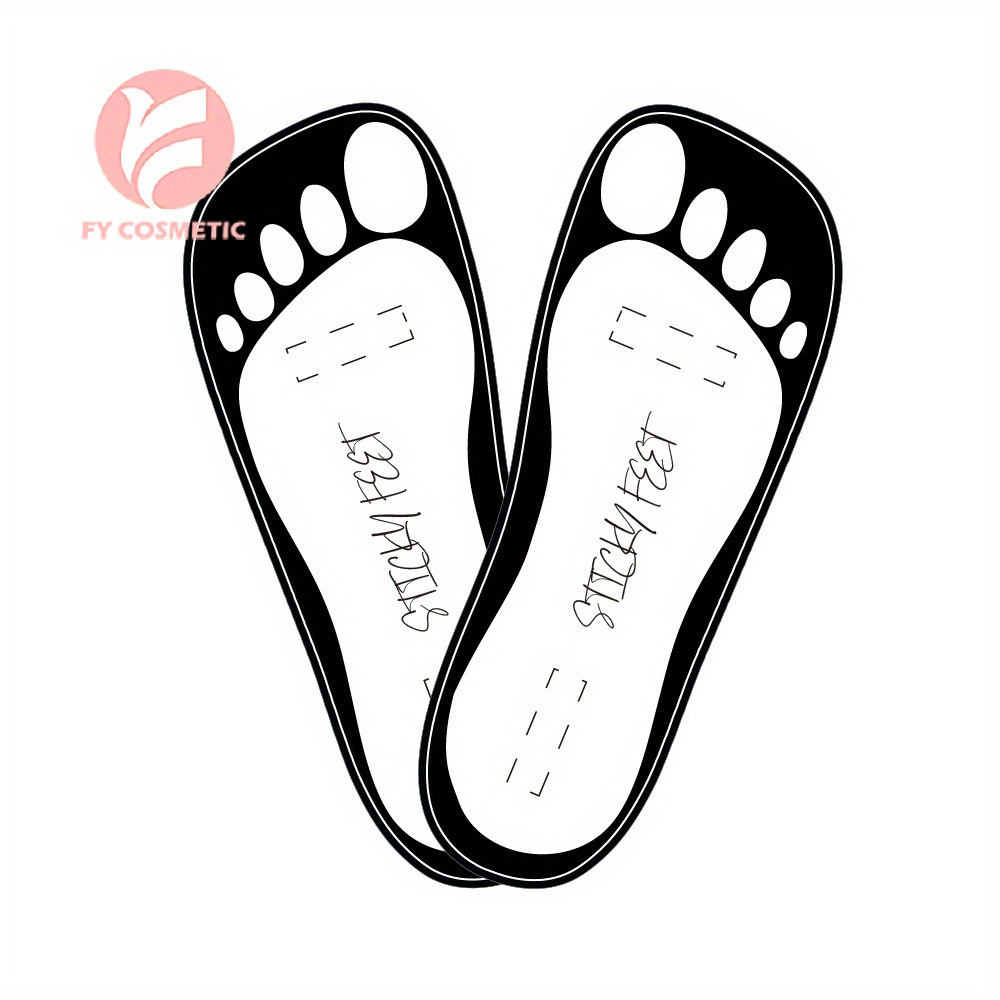 TEMU 5-pack Unscented Disposable Tanning Feet Pads - Stick-on Foot Protectors For Application Tools & Accessories