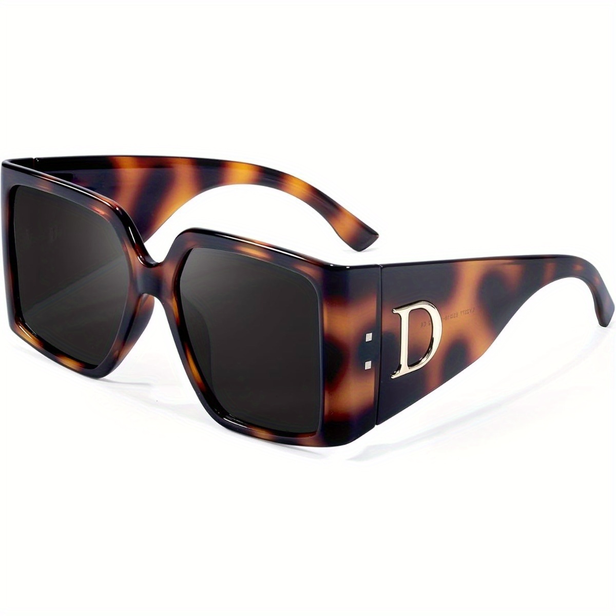 trendy oversize glasses women uv400 protection square - Temu display picture 2