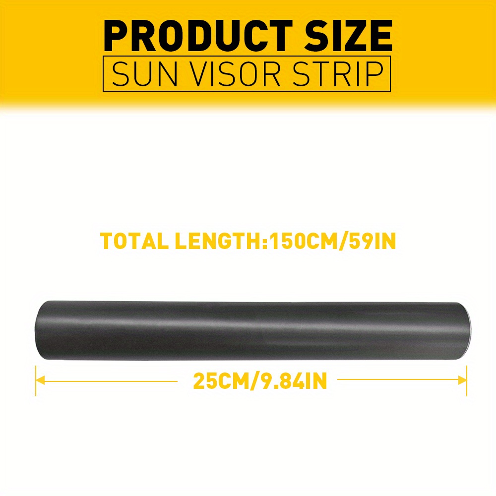 Blank Sun Visor Strip / Windshield Banner - Premium Vinyl Decal For Cars & Motorcycles