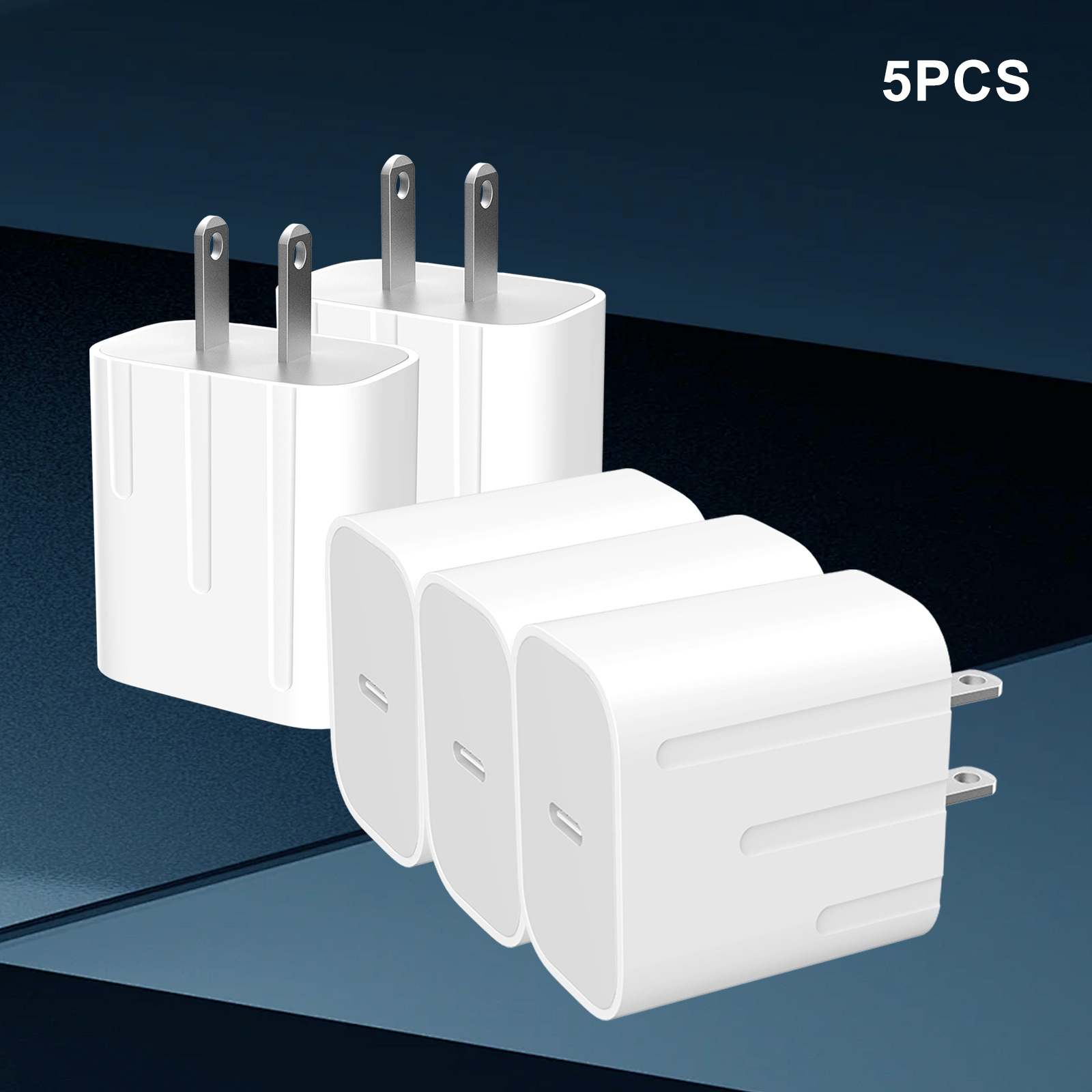 

For Iphone Charger Super Fast Charging Ipad Charger Usb C Wall Charger Fast Charging 5-pcs