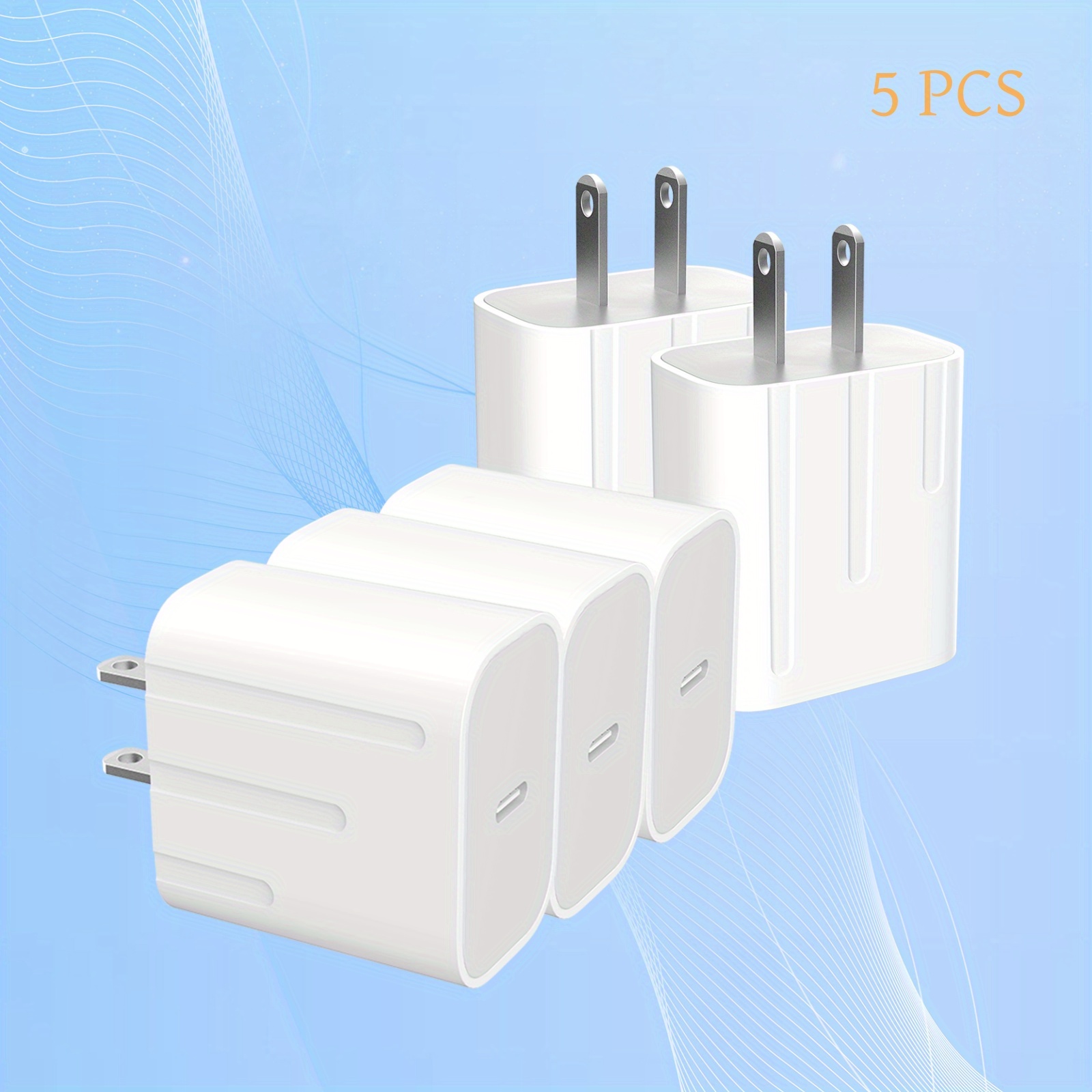 

For Iphone Charger Super Fast Charging Ipad Charger Usb C Wall Charger Fast Charging 5-pcs