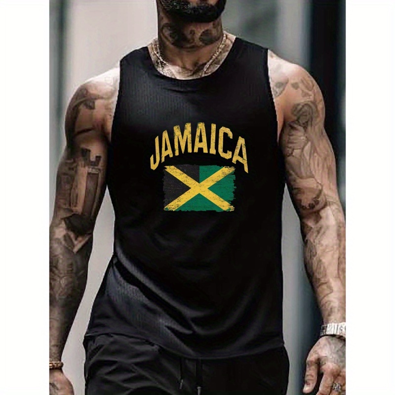 

Jamaica In Bold Letters Quick Drying Mesh Breathable Sportsxfabric