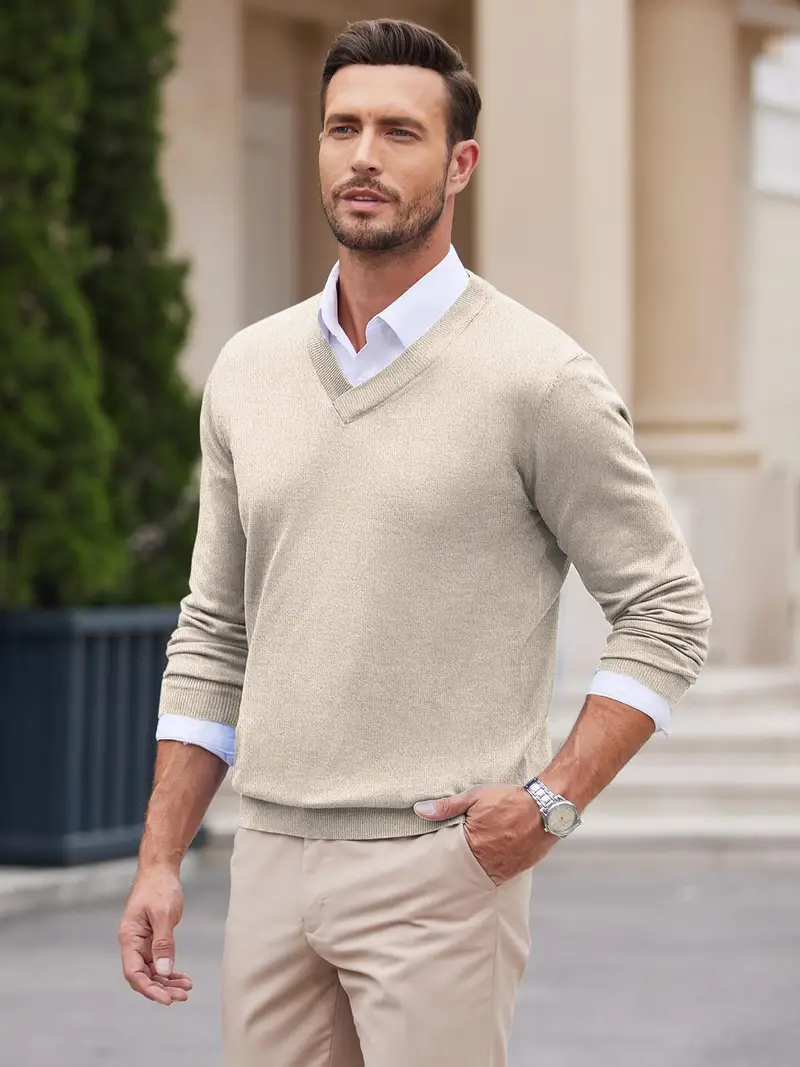 mens v neck dress sweater long sleeve fit - Temu mens v neck dress sweater long sleeve fit - Temu