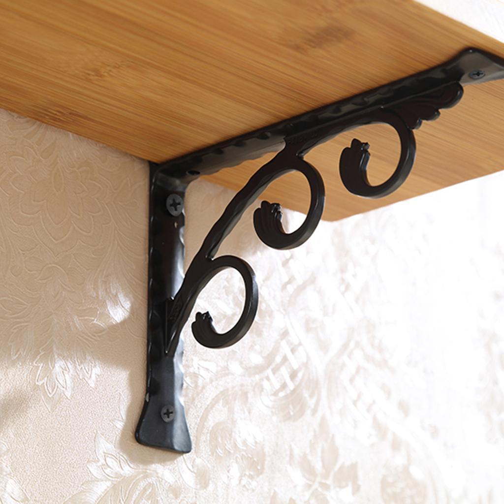 

Pair Of Metal Wall Brackets For Shelves: 150mm/5.91 Inches