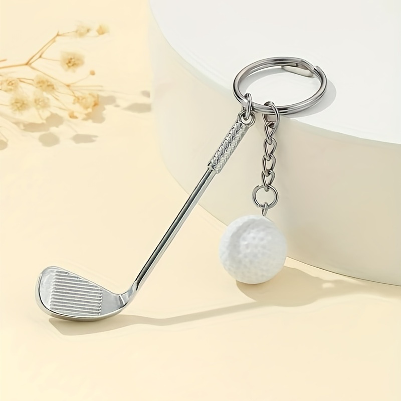 

1pc Golf Keychain Pendant - Creative Metal Car Key Decoration For Golf Enthusiasts - Perfect Gift For Men And Women