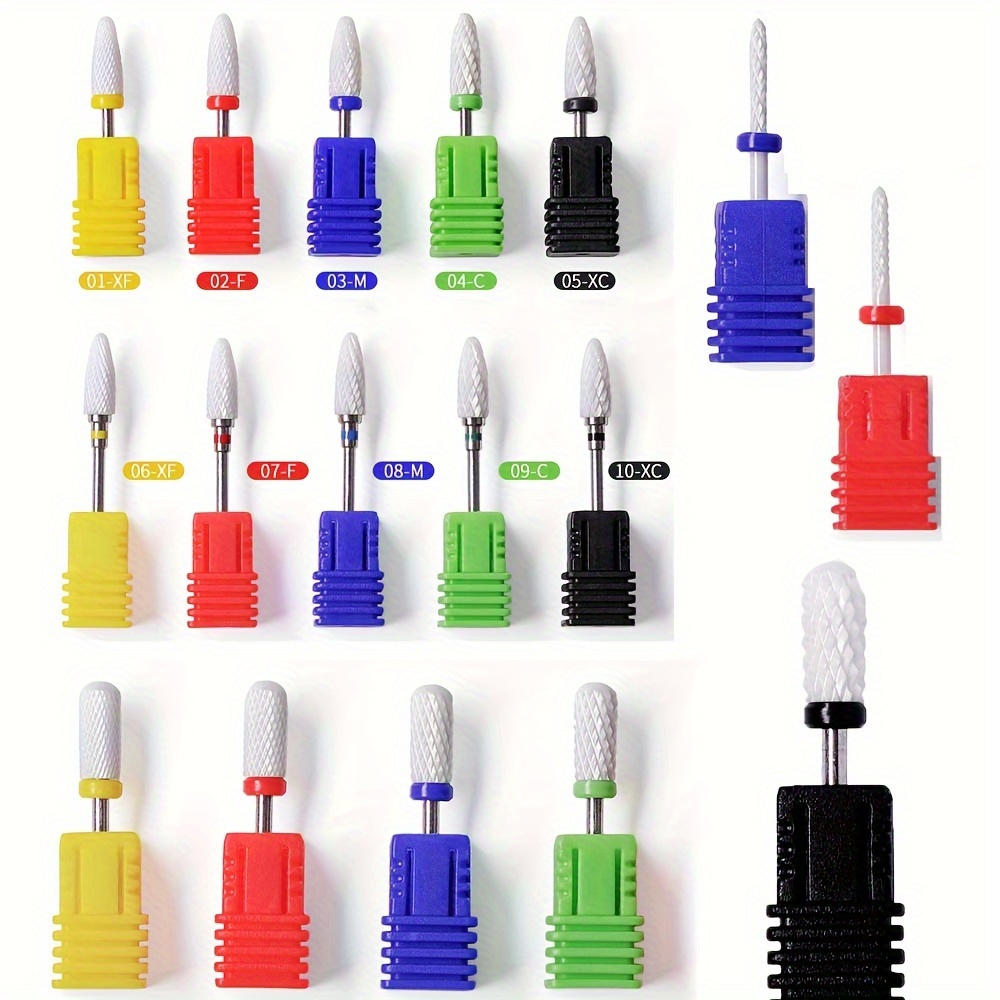 

17pcs Nail Drill Bit Set Electric Ceramic - Precision Manicure And Pedicure Tool Formen And Women