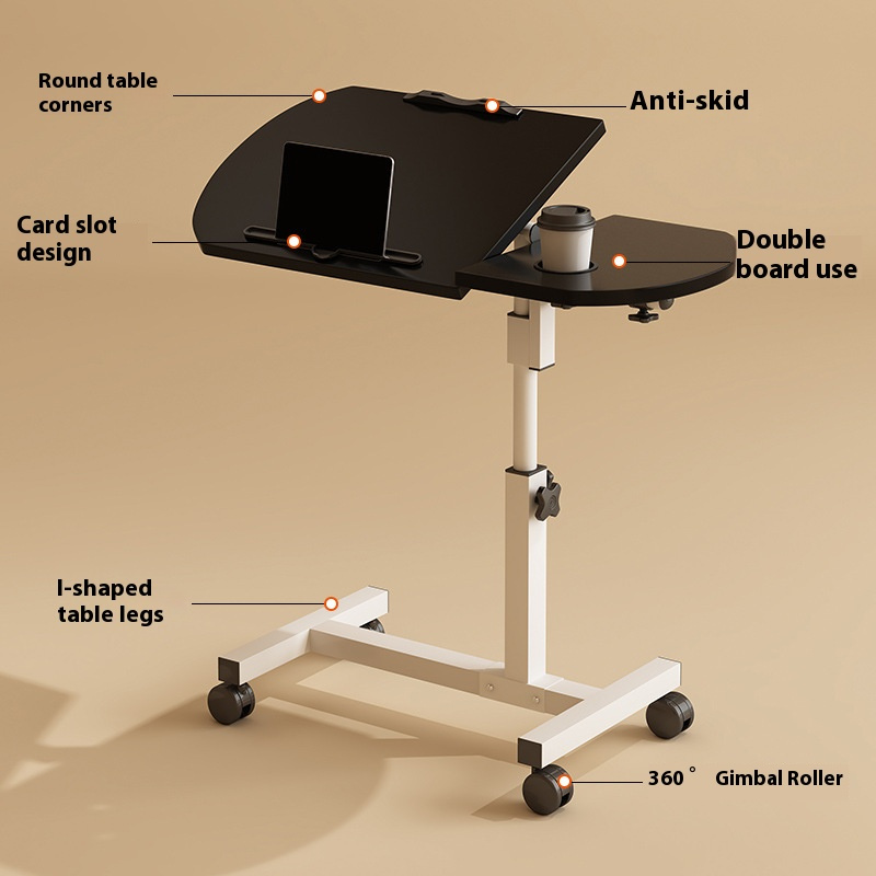 a must have for   a movable and adjustable bedside table a laptop desk a standing desk for office use and a small table for   that   raised and   details 3