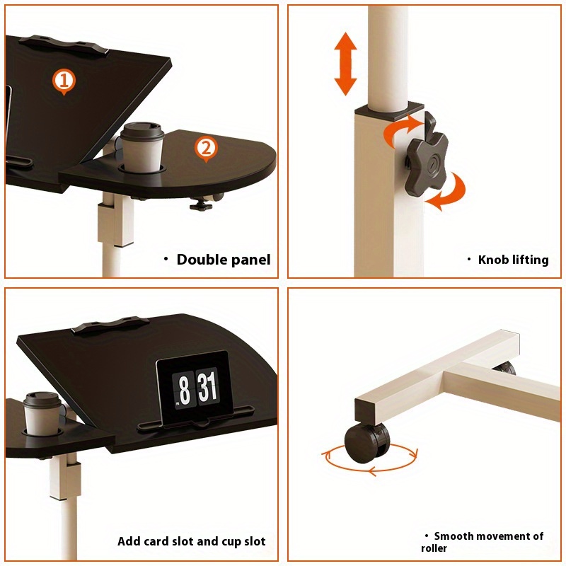 a must have for   a movable and adjustable bedside table a laptop desk a standing desk for office use and a small table for   that   raised and   details 4