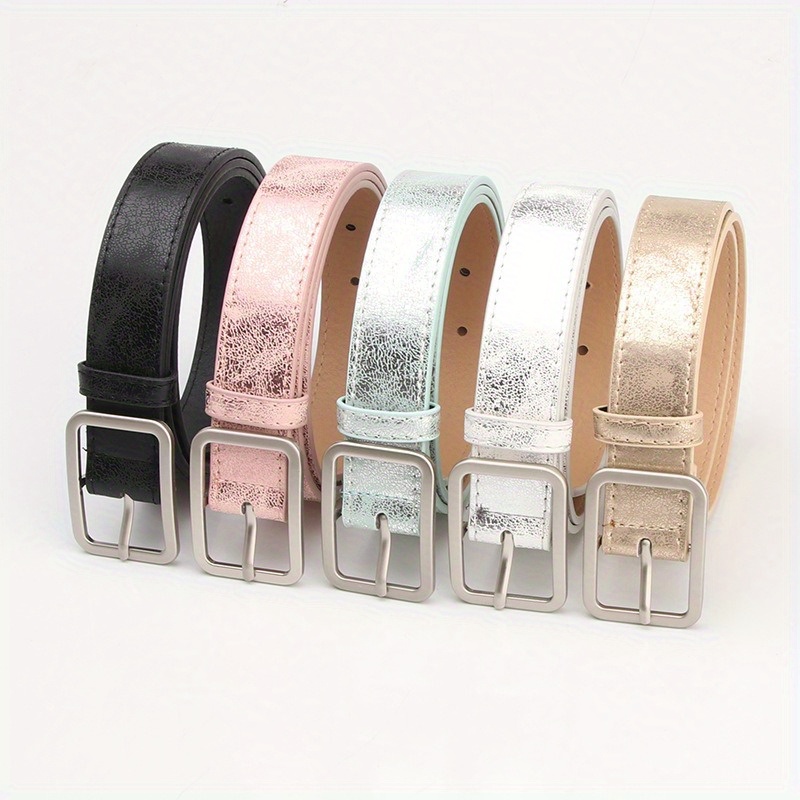 

Women's Belt Leather Belt Alloy Sunflower Button Belt Pu Belt Jeans Decorative Suspenders