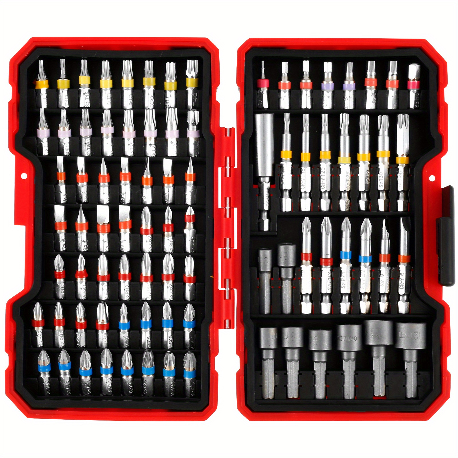 

83pcs S2 Steel Screwdriver Bit Set With Magnetic Case - , , And Compatible For Home And Professional Use