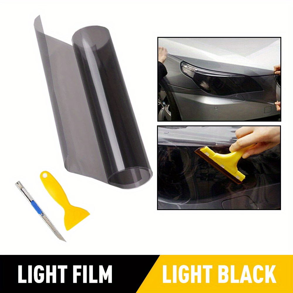 

1pcs 12"x72" Gloss Light Dark Matte Black Yellow Headlight Taillight Fog Light Tint Film Vinyl