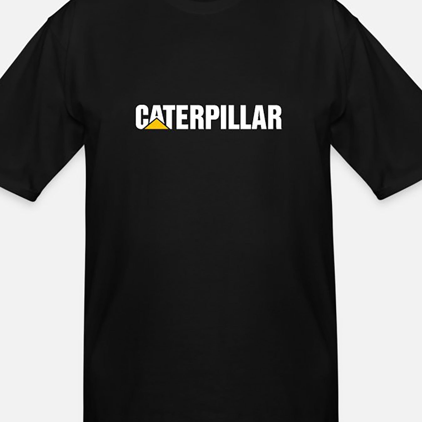 

Caterpillar-539 Funny Men's Short-sleeved T-shirt Series In Black