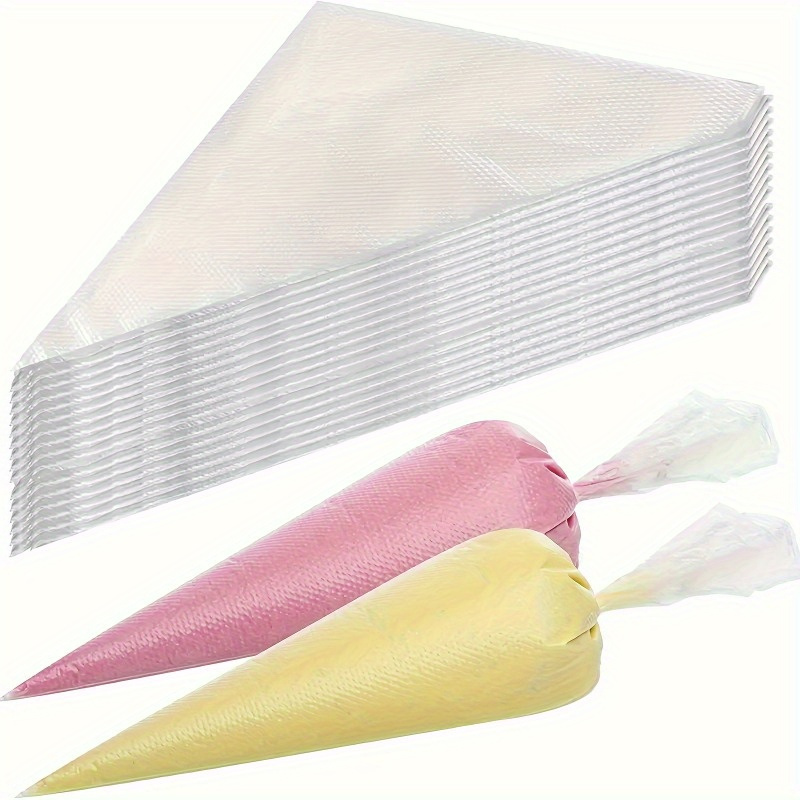 

100pcs Thickened Disposable Icing Bags For Cake Decorating – Baking And Pastry Design, Essential Kitchen Gadget