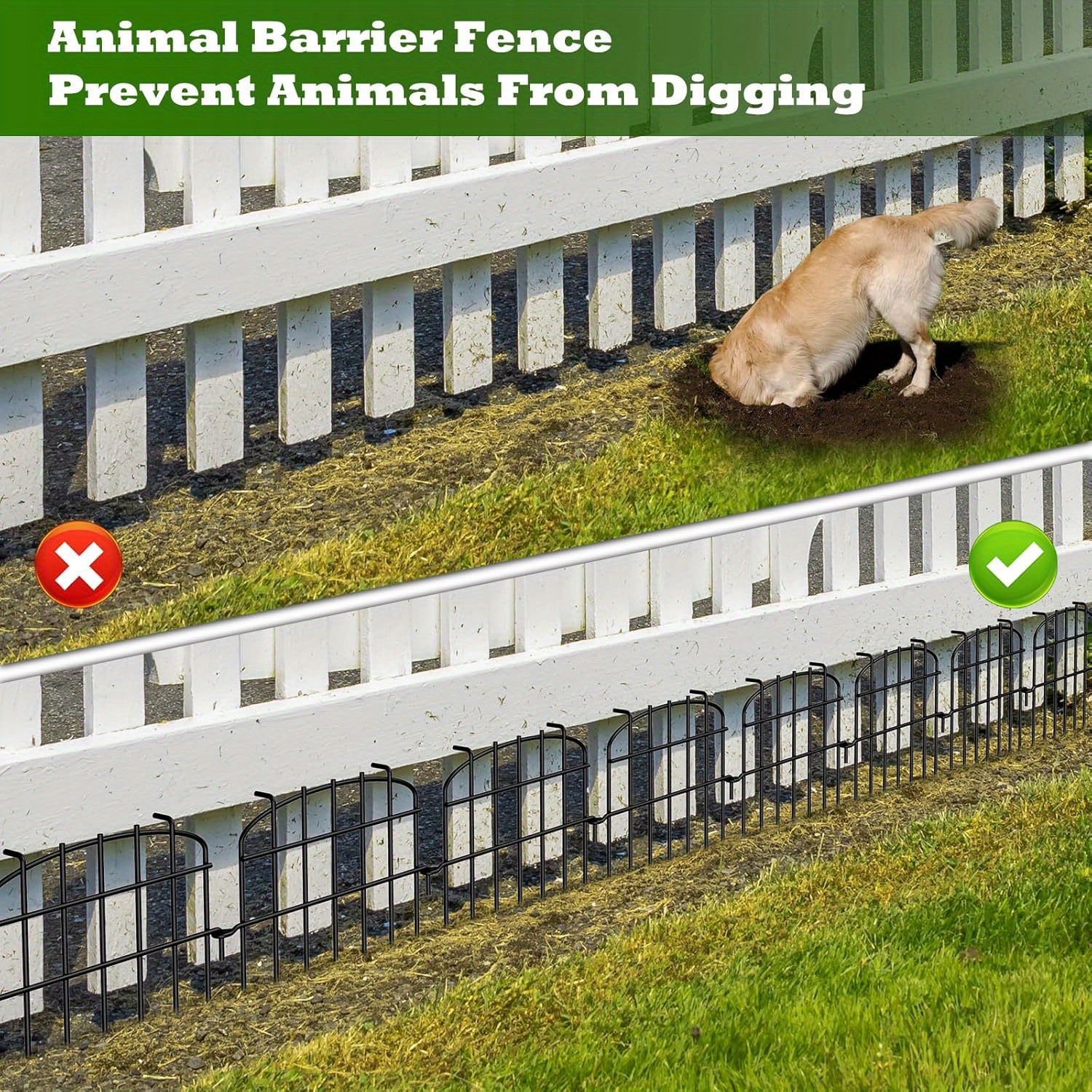 10 barrier fence no dig anti digging Temu