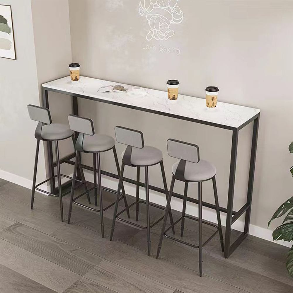 vintage style   stool with backrest and footrest metal frame padded seat for kitchen counter dining room or home bar details 4