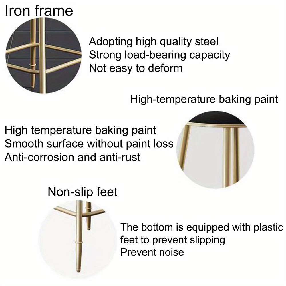 vintage style   stool with backrest and footrest metal frame padded seat for kitchen counter dining room or home bar details 7