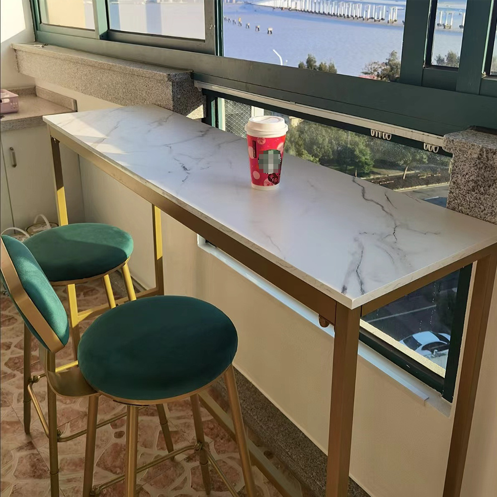 vintage style   stool with backrest and footrest metal frame padded seat for kitchen counter dining room or home bar details 10