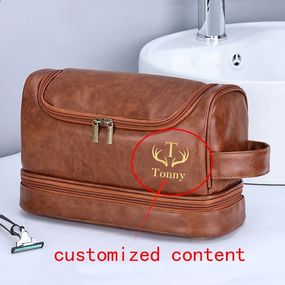 

Toiletry Bag - Pu - Personalized - For Grooming