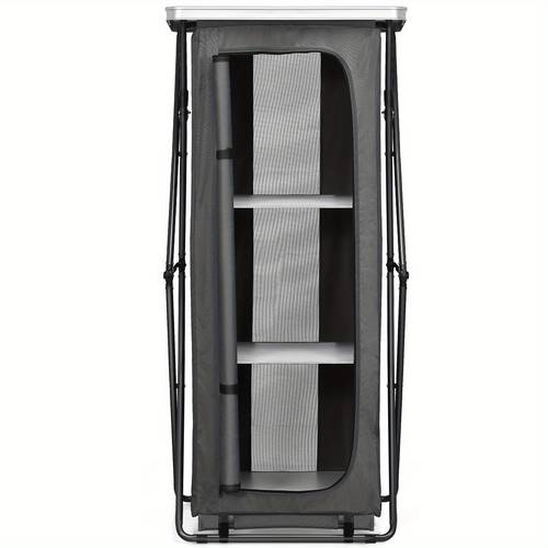 folding up cupboard compact camping storage cabinet w bag x large size