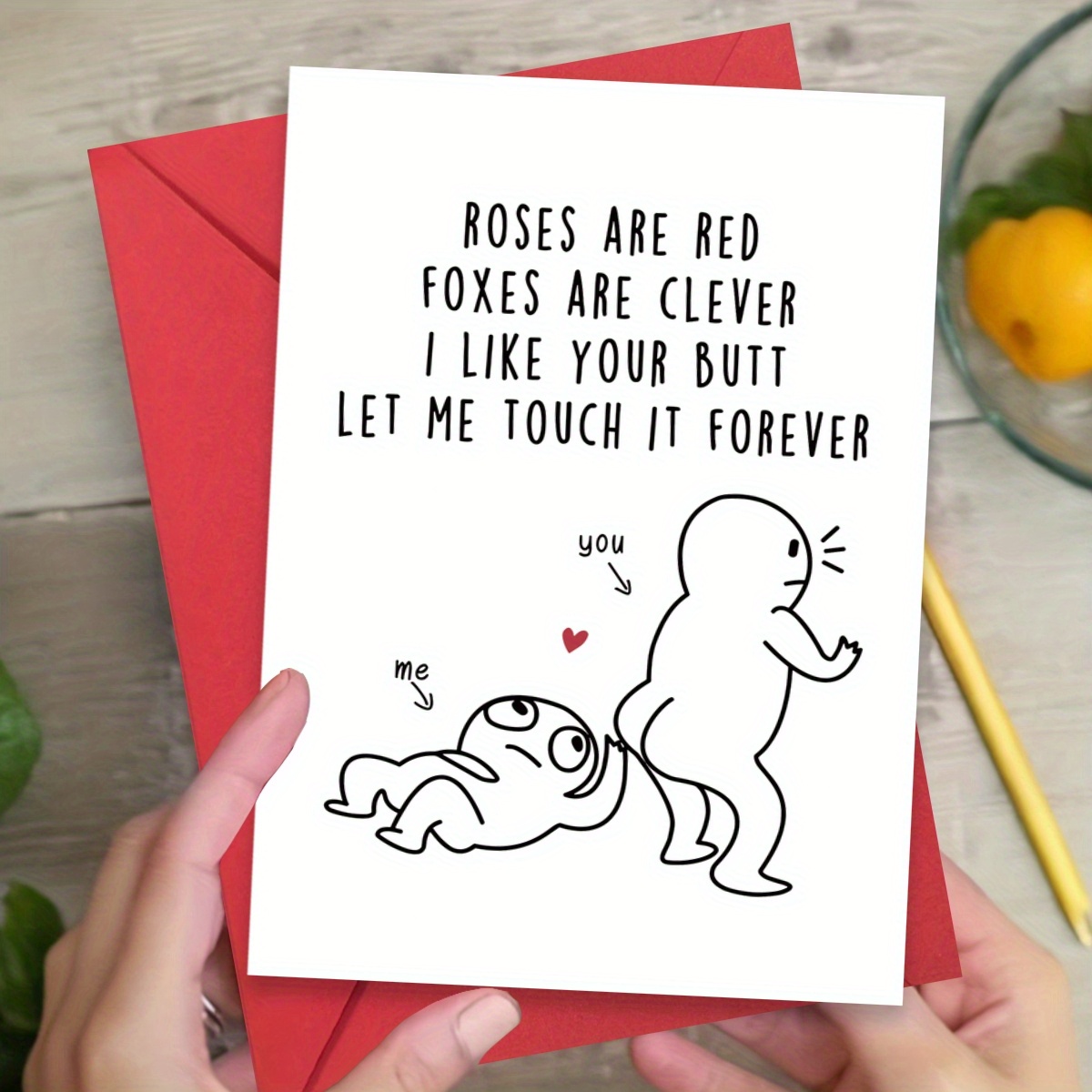 

Hilarious & Rude Love Card - Perfect For Birthdays, Anniversaries, Valentine's Day | Ideal Gift For Men, Women, Girlfriend, Boyfriend, Husband, Wife