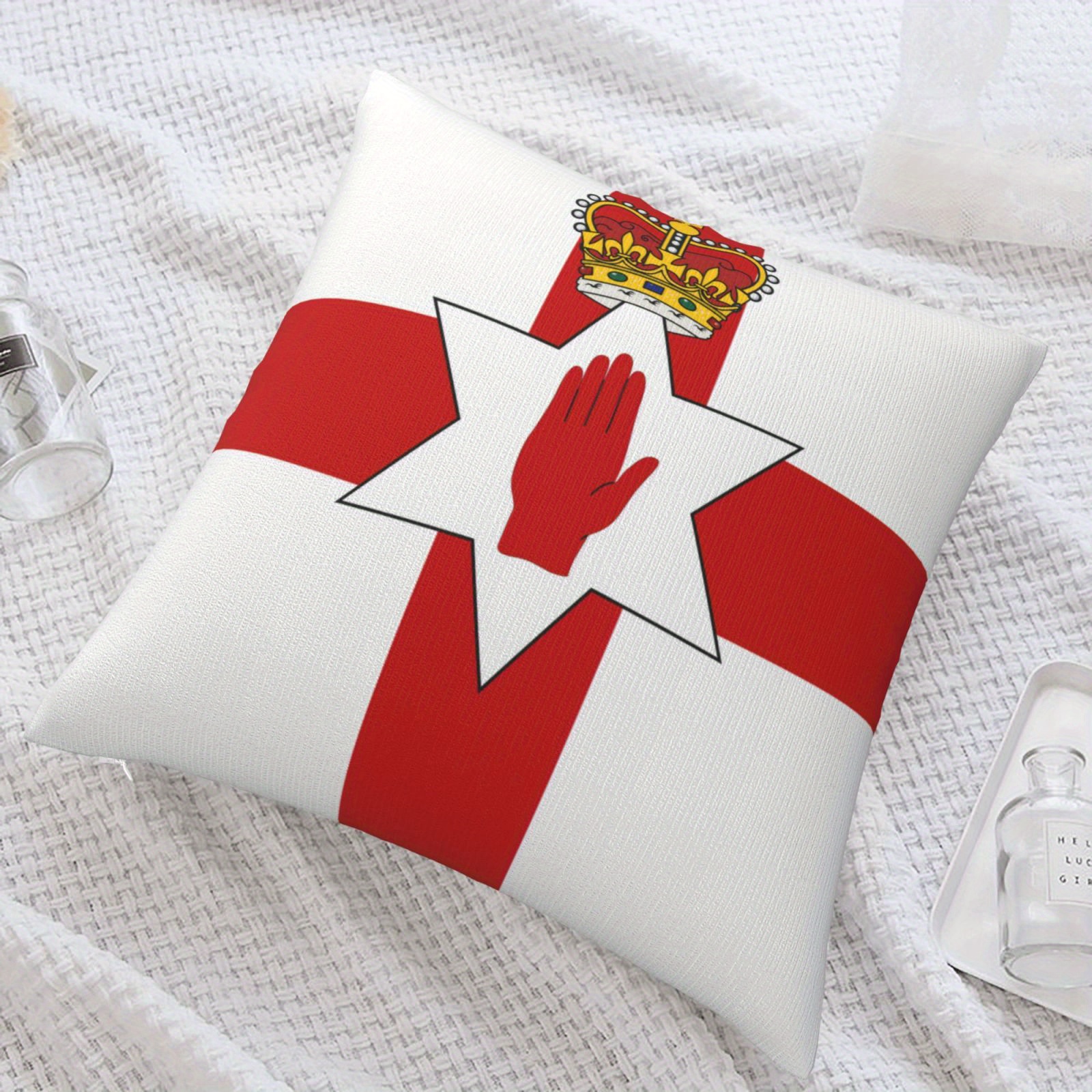 

Ireland Double-sided Pillowcase 18x18in - , Zip , Washable - For & Decor ( Not Included)