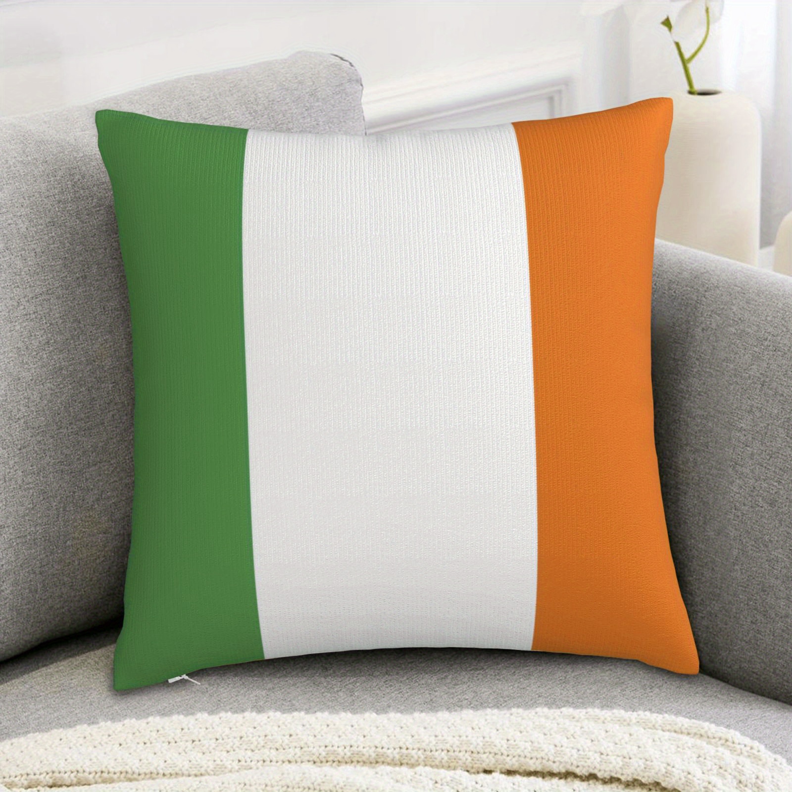 

Taie d'Oreiller Douce et Confortable à avec Irlandais 18x18in - Polyester , Fermeture Éclair, Lavable en Machine - pour & la Décoration de Fête