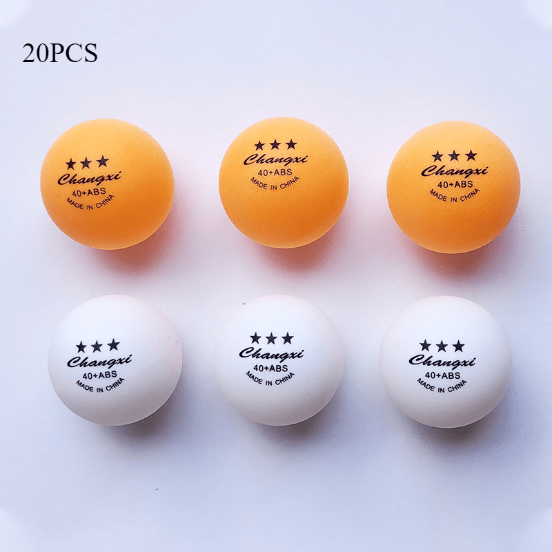 TEMU 20pcs Table Tennis, High-bounce Table Tennis, Durable Table Tennis, Suitable For Sports Training And Competition Sports Equipment