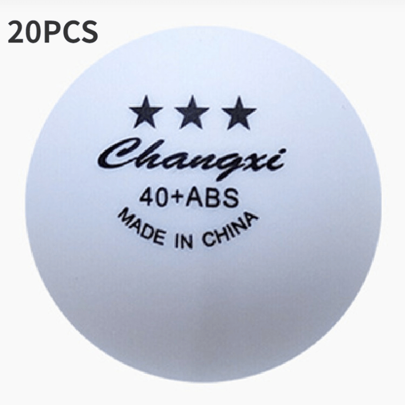 TEMU 20pcs Table Tennis, High-bounce Table Tennis, Durable Table Tennis, Suitable For Sports Training And Competition Sports Equipment