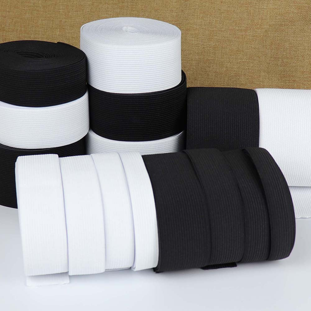 

5.4 Yards Black & White Stretch Elastic Bands - Versatile Sewing Elastic Spool For Garment Accessories And Crafts