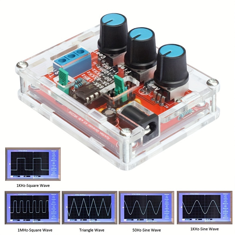 

Xr2206 Diy Signal Generator Kit - , Adjustable Frequency & , Sine/triangle/square Waves, 1hz-1mhz Range,