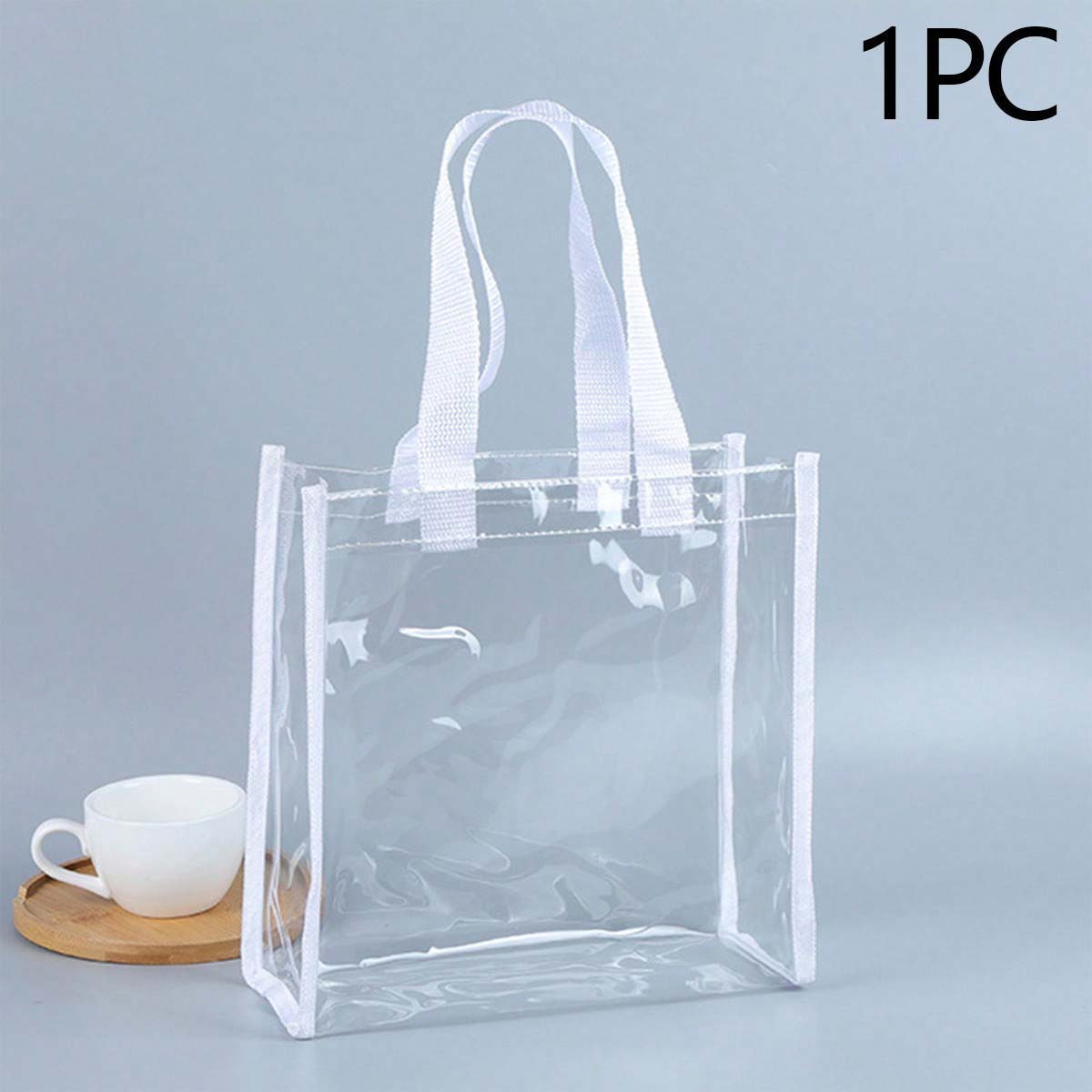 versatile clear pvc tote bag perfect shopping gifts party Temu