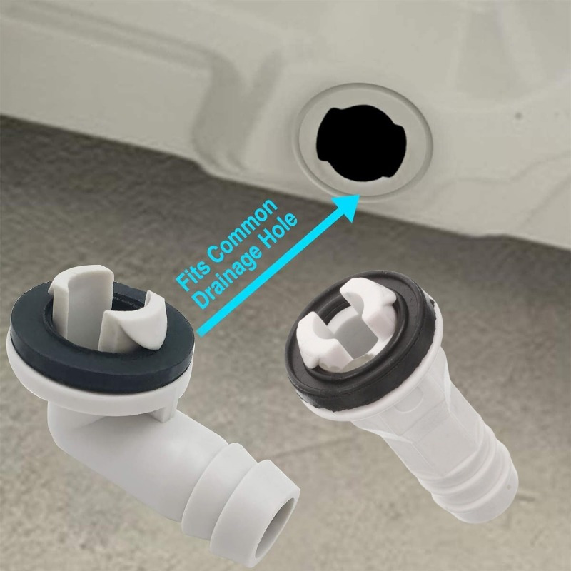 Air Jade Kit De Manguera De Drenaje De Aire Acondicionado, Conector De Drenaje De CA De 3/5 Pulgadas De Diámetro, Accesorio De Codo Con Línea De Drenaje De 1.6 M, Piezas De