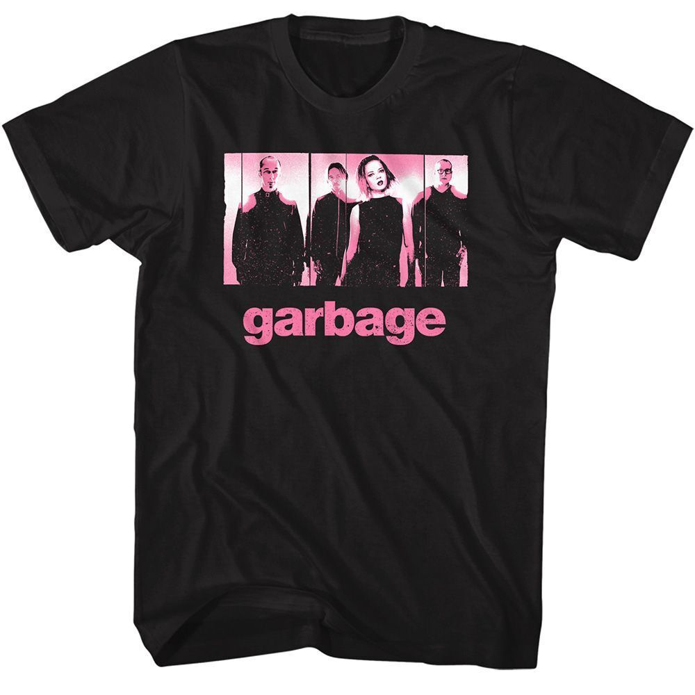 

Garbage Pink Offset Music Black Shirt