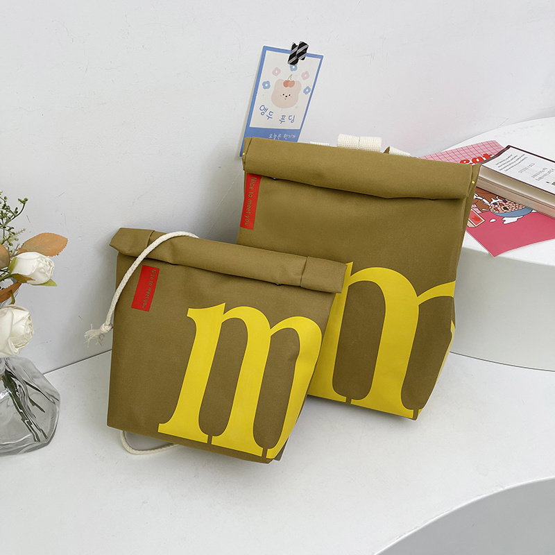 

Chic Letter Print Canvas Backpack With Adjustable Straps - Lightweight, Spacious & Stylish Crossbody Bag For Use