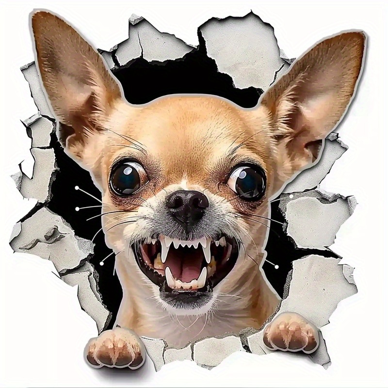 

Charming Chihuahua Car Sticker - Perfect For Your Vehicle's Exterior