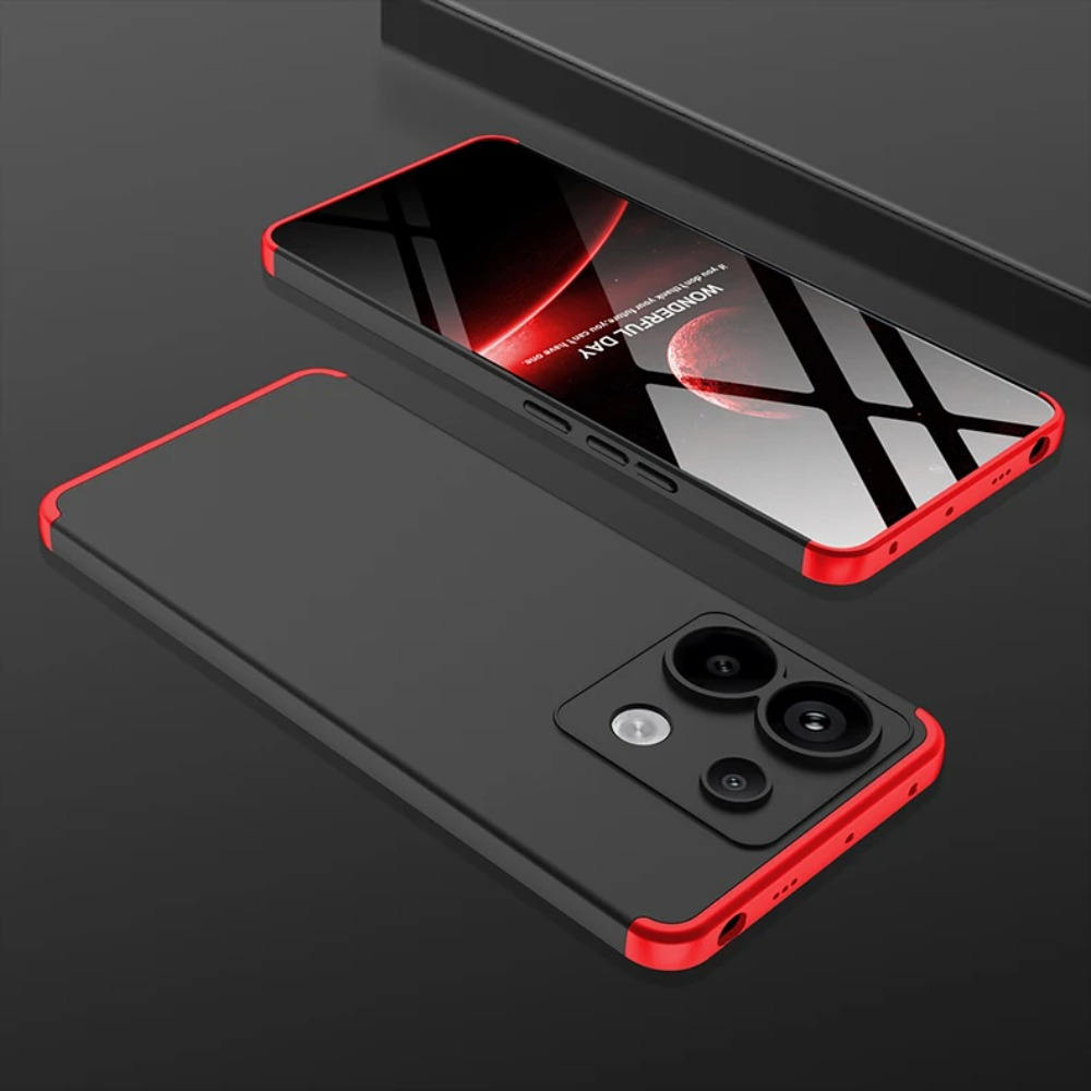 TEMU Phone Case: For Redmi Note 13 Pro Plus 5g ( Only Applicable To 5g) 360 Degree Full Protection Hard Plastic Matte Shockproof Cover ( No Tempered