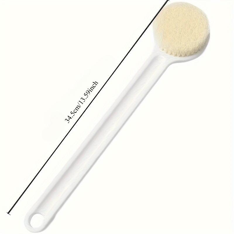 set of 2 ergonomic   with long handles provides gentle exfoliation using soft bristles massages the skin and   reaches the back     routines for   men and women Product details 6