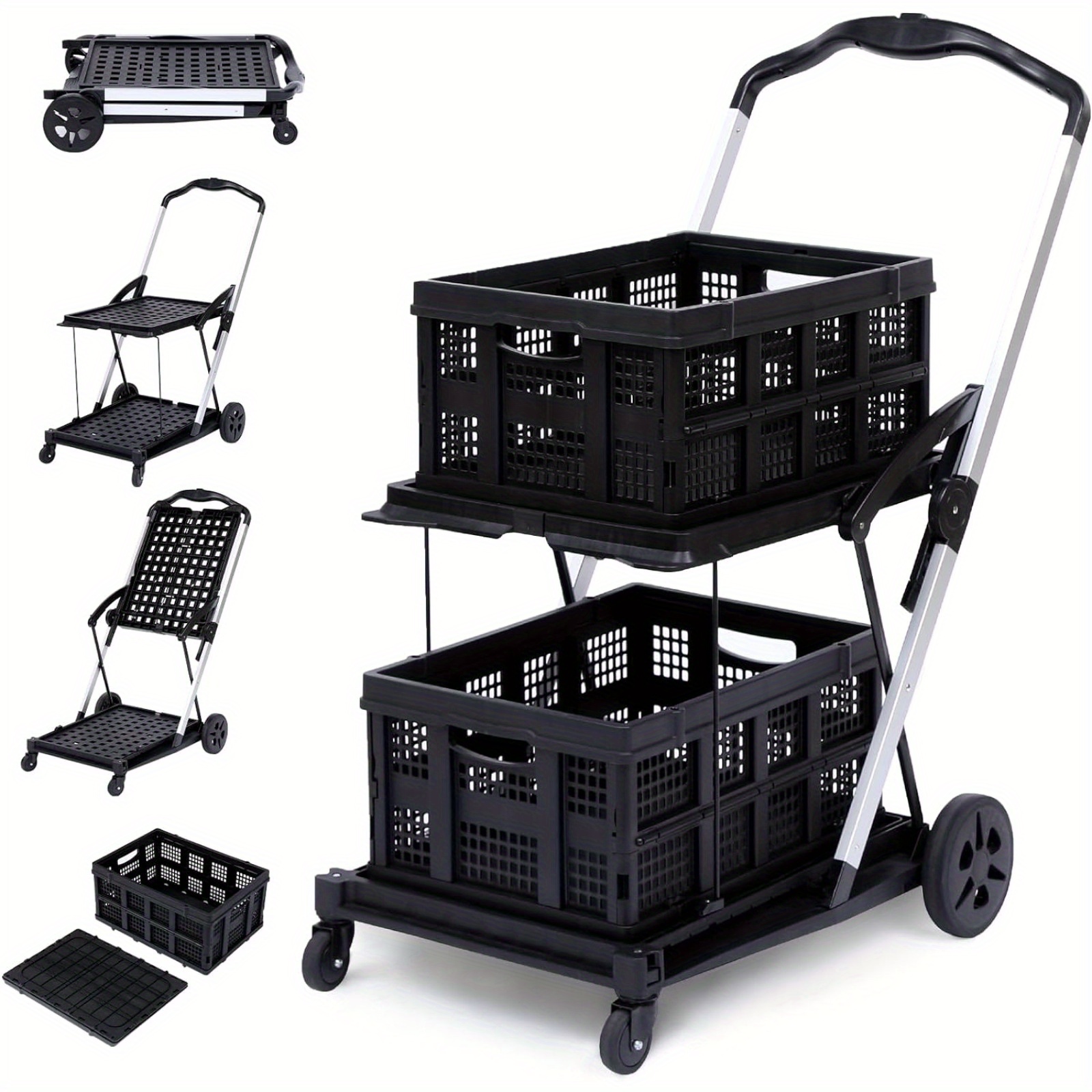 shopping supermarket cart mobile folding grocery