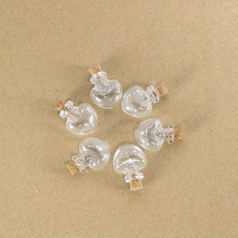 HILABEE Mini Glass Bottles With Cork Stoppers Wish Bottles Decorative Tiny Vials Jars For Wedding Favors Diy Art Crafts Miniature Art
