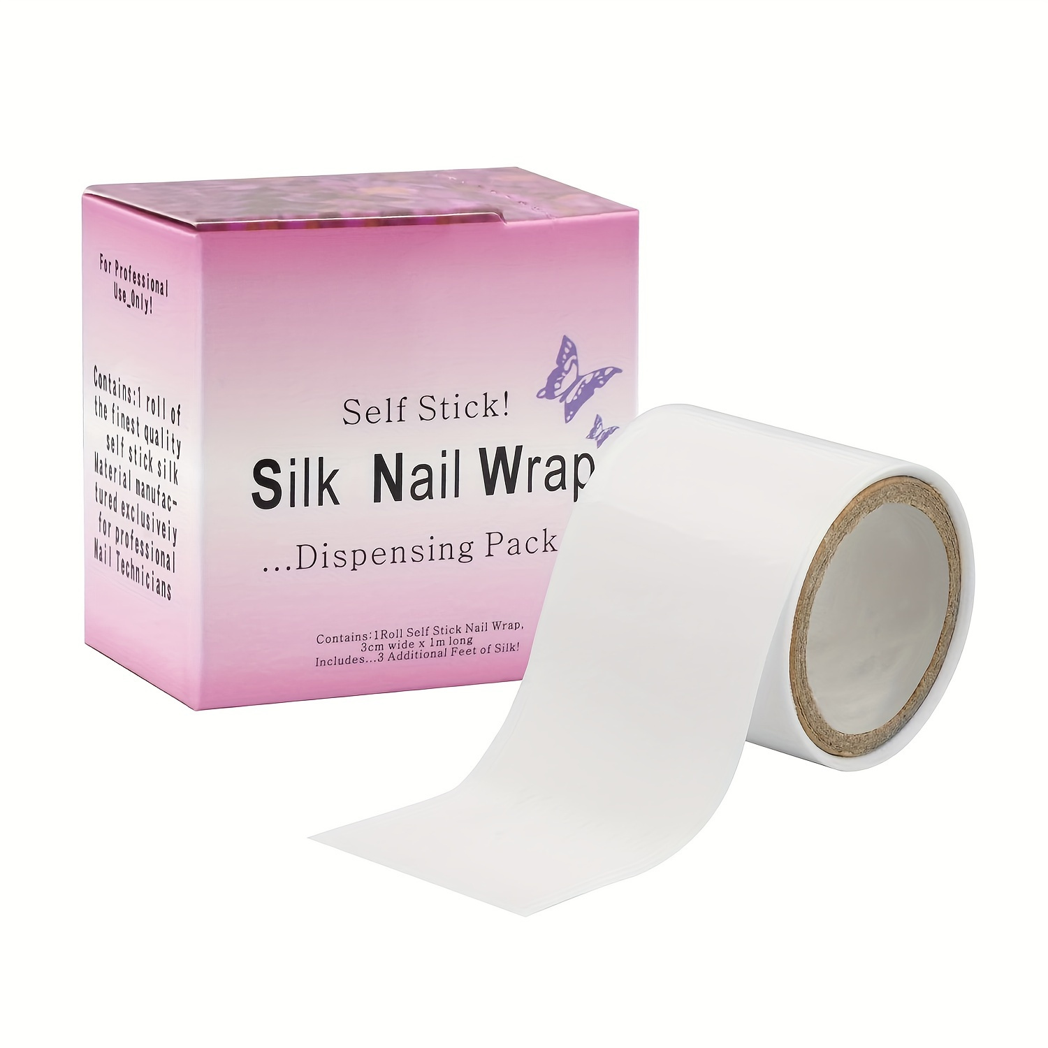 

10 Rolls Silk Nail Wrap Thicken Nail Breaks Instant Repair Bandage Tape Protector Self Adhesive Easy Trimerable For Uv Gel Acrylic Nail Art Extension Fiberglass Professional Tool