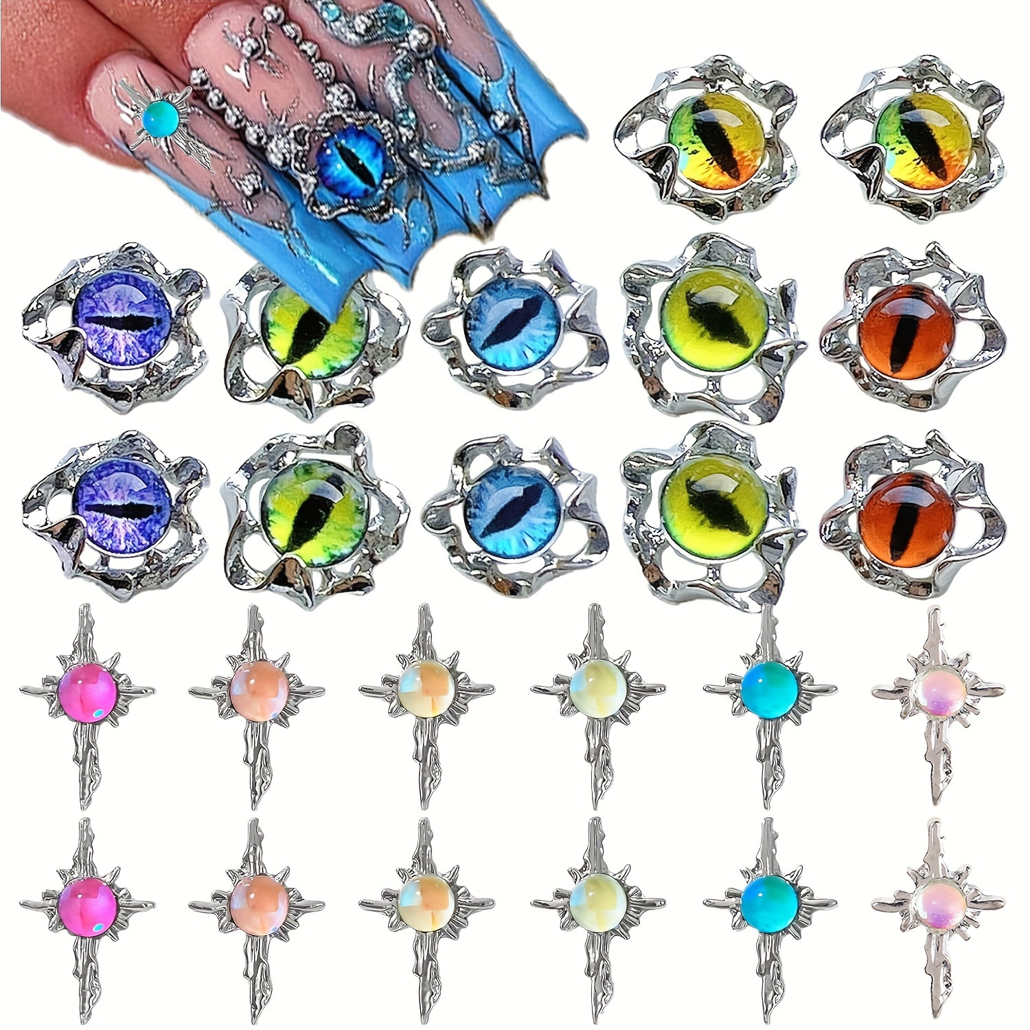 

100pcs 3d Nail Charms And Nail Charms Alloy Nail Art Rhinestones Decoration For Acrylic Nails Nail Y2k Nail Jewels Accessories For Nail Art Supplies Manicure Craft Diy