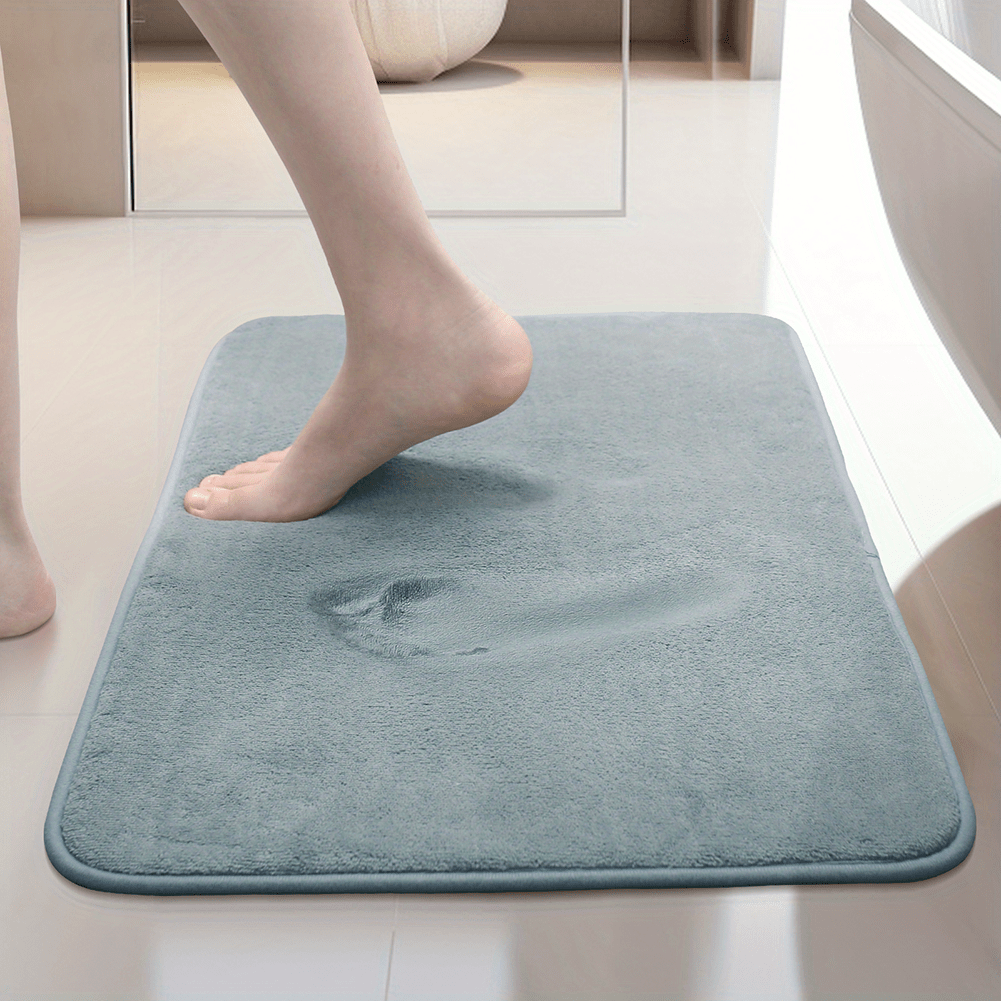 

Memory Foam Bathroom Rugs, Absorbent Non-slip Bath Mat For Bathroom, Soft Washable Bath Rug, 16''x 24''/ 19''x 31''